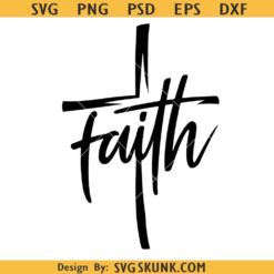 Faith cross SVG, faith cross SVG files for cricut, Christian shirt svg, Faith cross vector