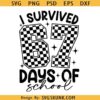 I Survived 6 7 Days Of School Svg, six seven meme school svg png