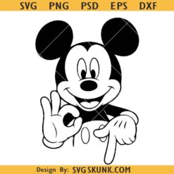 Six Seven 6 7 Meme Mickey Hands SVG, Six Seven 6 7 Mickey SVG, Funny Mickey Hands SVG PNG