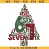 Six Seven Christmas Tree Png Svg, Six Seven Typo Svg, Christmas Internet svg, Xmas 6 7 Png