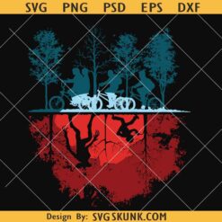 Upside Down Design 80s Horror TV show SVG PNG, upside down svg png