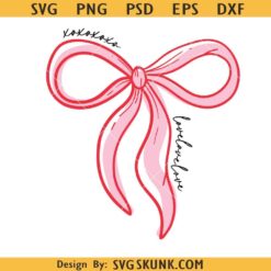Valentine Coquette Bow SVG PNG, heart bow svg, coquette bow Valentine SVG, Bow valentine PNG
