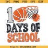100 Days of School boy SVG PNG, basketball 100 days png svg,100 Days of School boy PNG, basketball 100 days png SVG