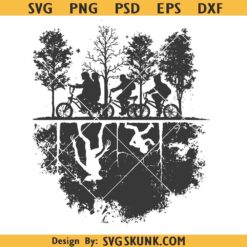 80s Horror TV Show svg, Stranger Things SVG, eleven svg, Upside down SVG PNG