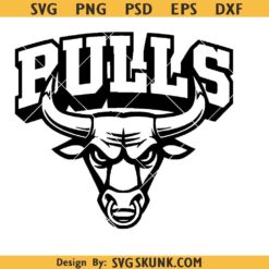 Bulls Mascot SVG, Bulls soccer svg, school spirit svg, team design svg