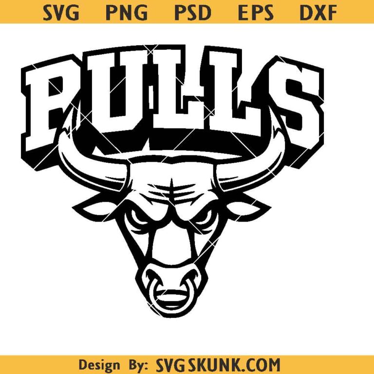 Bulls Mascot SVG, Bulls Soccer Svg, School Spirit Svg, Team Design Svg