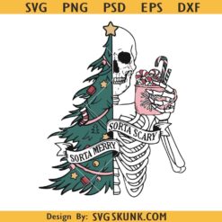 Sorta Scary Sorta Merry Christmas SVG PNG