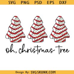 Christmas Tree Cakes Svg, Christmas Cake Svg, Funny Christmas Svg, Christmas Tree Cake