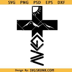 God is Greater Than The Highs And The Lows Cross SVG, Religious SVG, Christian shirt SVG