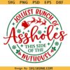 Jolliest Bunch of Assholes This Side of the Nuthouse SVG PNG, Funny Christmas Svg, Christmas Jumper SVG