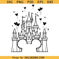 Magic kingdom Svg, Magic Castle svg, Anniversary Disneyland Disneyworld svg