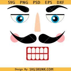 Nutcracker Face SVG PNG, Nutcracker Face clipart, Nutcracker cut file