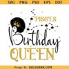 Pisces Queen SVG,Birthday Girl svg, Pisces Birthday Queen SVG, Birthday svg