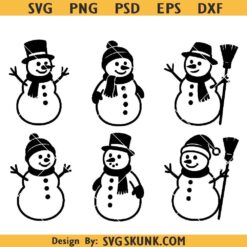 Snowman SVG Bundle, Snowman SVG, Christmas svg, Xmas Svg, Decoration SVG