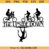 The Upside Down svg png, Stranger Things svg png, Bicycle Kids Silhouette svg png
