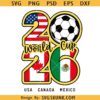 World Cup 2026 svg png, Retro Football svg png, Usa Canada Mexico Soccer svg png