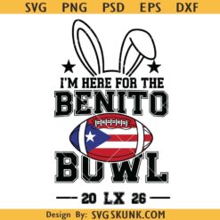 Benito Bowl SVG PNG, Halftime Show LX svg png, Benito Football Puerto svg