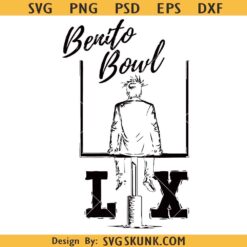 Bunny Bowl PNG SVG, The Benito Bowl Svg, Football Bowl Halftime Show PNG Svg, Footbal svg