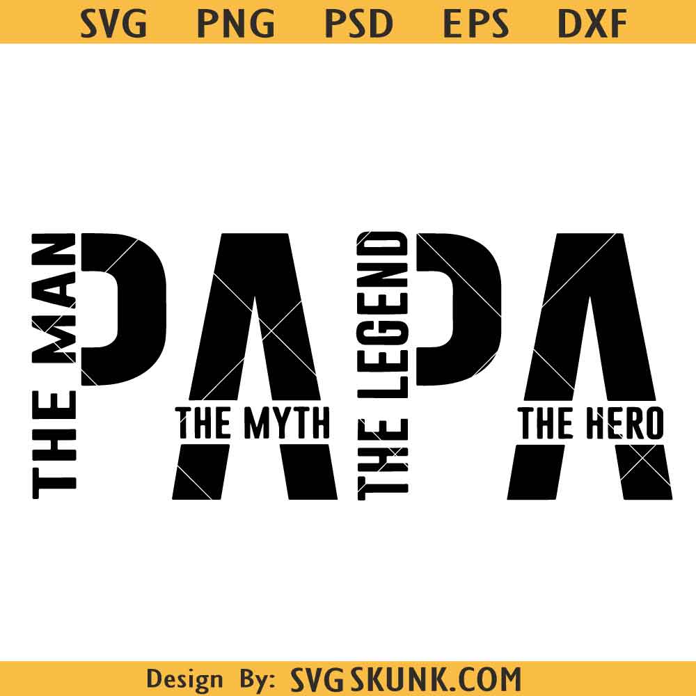Funny svg Papa The Man The Myth The Legend SVG PNG, Papa svg, Funny svg, Papa png, Father's Day svg