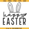 Happy Easter SVG PNG, Easter Vibes Svg, Bunny Svg, Kids Easter Svg