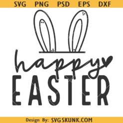 Happy Easter SVG PNG, Easter Vibes Svg, Bunny Svg, Kids Easter Svg