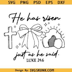 He Has Risen Just As He said Svg Png, He is risen SVG, Easter shirt svg png