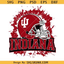 Indiana Football Helmet PNG SVG, Indiana Football SVG, Indiana Helmet PNG SVG