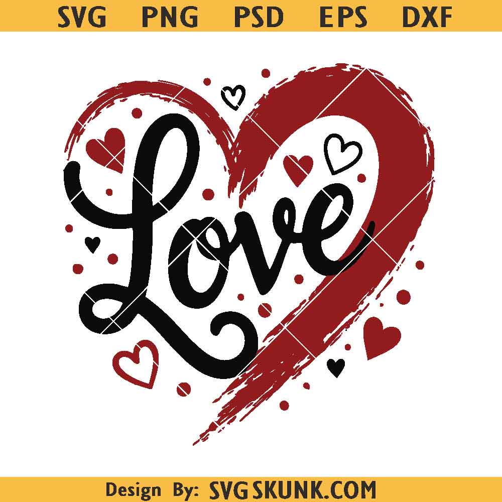 Love SVG PNG Love SVG PNG, Love SVG Hand Drawn Heart svg, Valentines Day svg