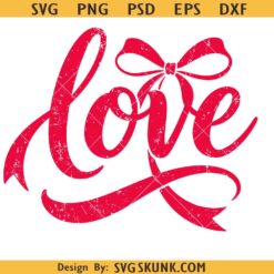 Love Bow svg, Valentine's Day svg, Coquette svg