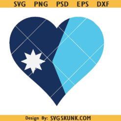Minnesota Heart Flag SVG,  Minnesota Heart svg png, Minnesota State Sign Symbol svg