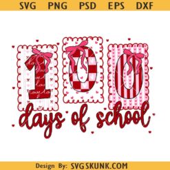 Valentine 100 Days of School Png svg, 100 Days of School svg, Valentine Teacher svg