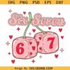 Valentine's Day Dice 6 7 SVG PNG, Preppy 67 Six Seven Svg, Valentine Png