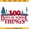 100 Days of Student Things PNG SVG, 100 Days Of School Things Svg
