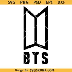 BTS logo SVG, BTS army logo SVG PNG, KPop Star svg