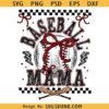 baseball Mama svg, baseball Coquette Bow svg, baseball Bow svg, Retro baseball Mama svg