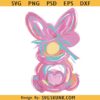Easter Bunny svg, Brushstroke bunny easter svg, Bunny Coquette bow svg, pink bunny svg, Easter svg