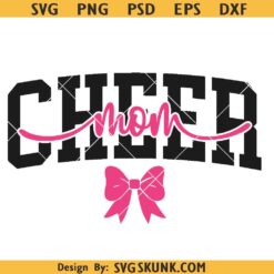 Cheer Mom Bow svg, Cheer Mom Svg, Coquette Bow Cheer Mom Svg Png