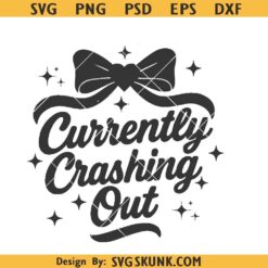 Crash Out Girly Retro PNG, Sassy Sarcastic PNG, Adult Humor Png, Preppy Bow Shirt Png