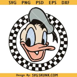 Daisy duck retro checkered SVG, Daisy duck checkered SVG, Disney friends svg png