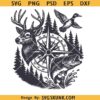 Deer Duck Fishing PNG SVG