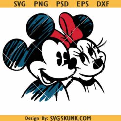 Mickey couple SVG, Disney Mickey mouse couple png svg, Disney Valentine svg png