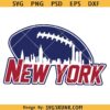 New York Football SVG, New York City Skyline SVG PNG, NFL football svg