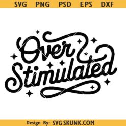 Overstimulated Png, Overstimulated svg, anxiety svg