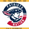 Patriots Nation Logo SVG, New England Football SVG, Patriots Football SVG, Patriots Mascot SVG PNG