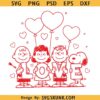Peanuts snoopy dog valentine svg