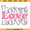 Retro love valentine SVG, Retro Valentine svg, Groovy Valentine svg, valentines day PNG