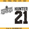Scott Hunter 21 New York Admirals svg Png, Hudson Williams Connor Storrie Png