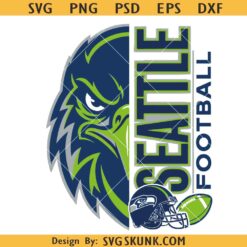Seattle Football Hawk Mascot Png Svg, Football Logo, Seahawks Nation Svg, Seahawks Head Svg