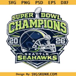 Seattle Seahawks Super Bowl Champions svg