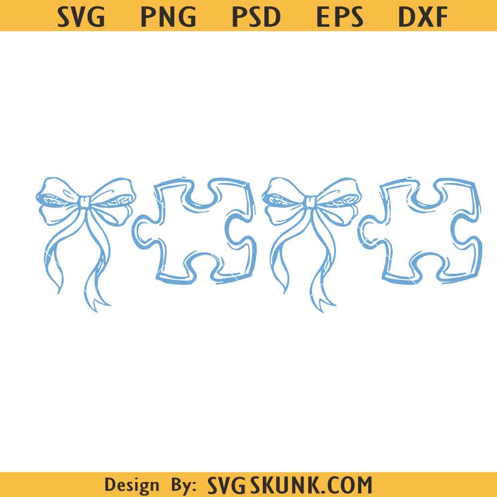 Autism Puzzle Coquette SVG Autism Puzzle Coquette SVG PNG, Autism Awareness Svg, Autism Acceptance svg, Autism Mom Svg